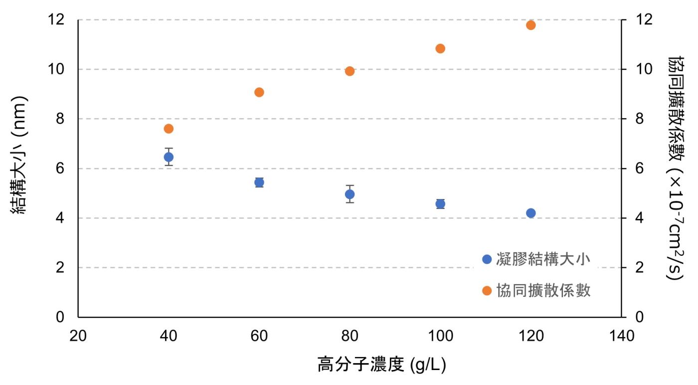 凝膠結構大小1